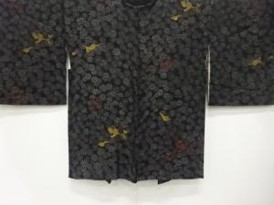 大正ロマン　漆　菊模様織出し　羽織